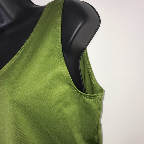 Ellen Tracy Green Sleeveless Blouse - Picture 3 of 4